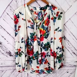 Black Rainn Floral Blouse